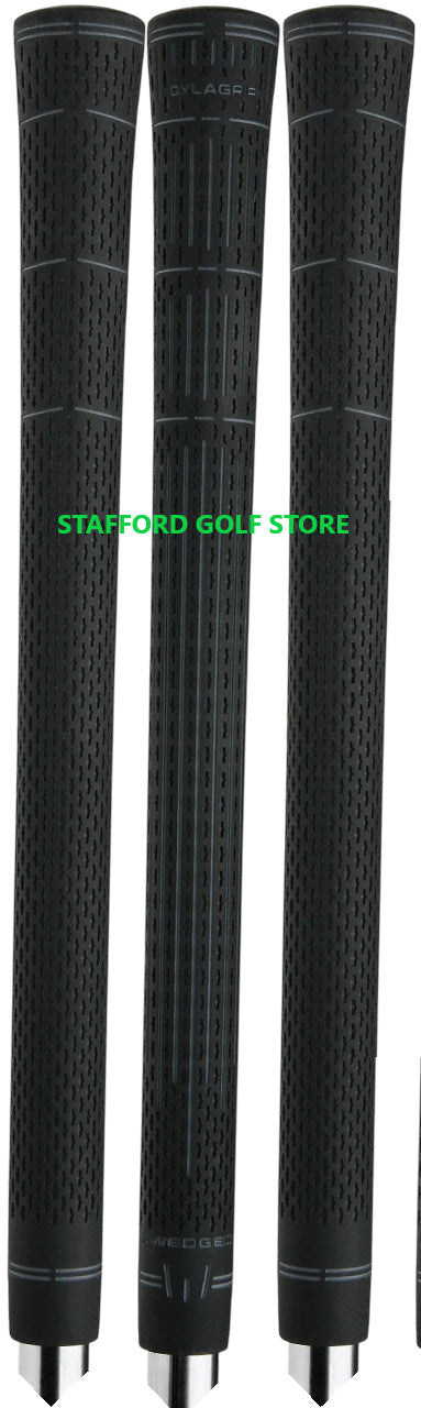 Extended 11-Inch Wedge Grip Set for Golf Clubs - White & Gold, Reduced Taper