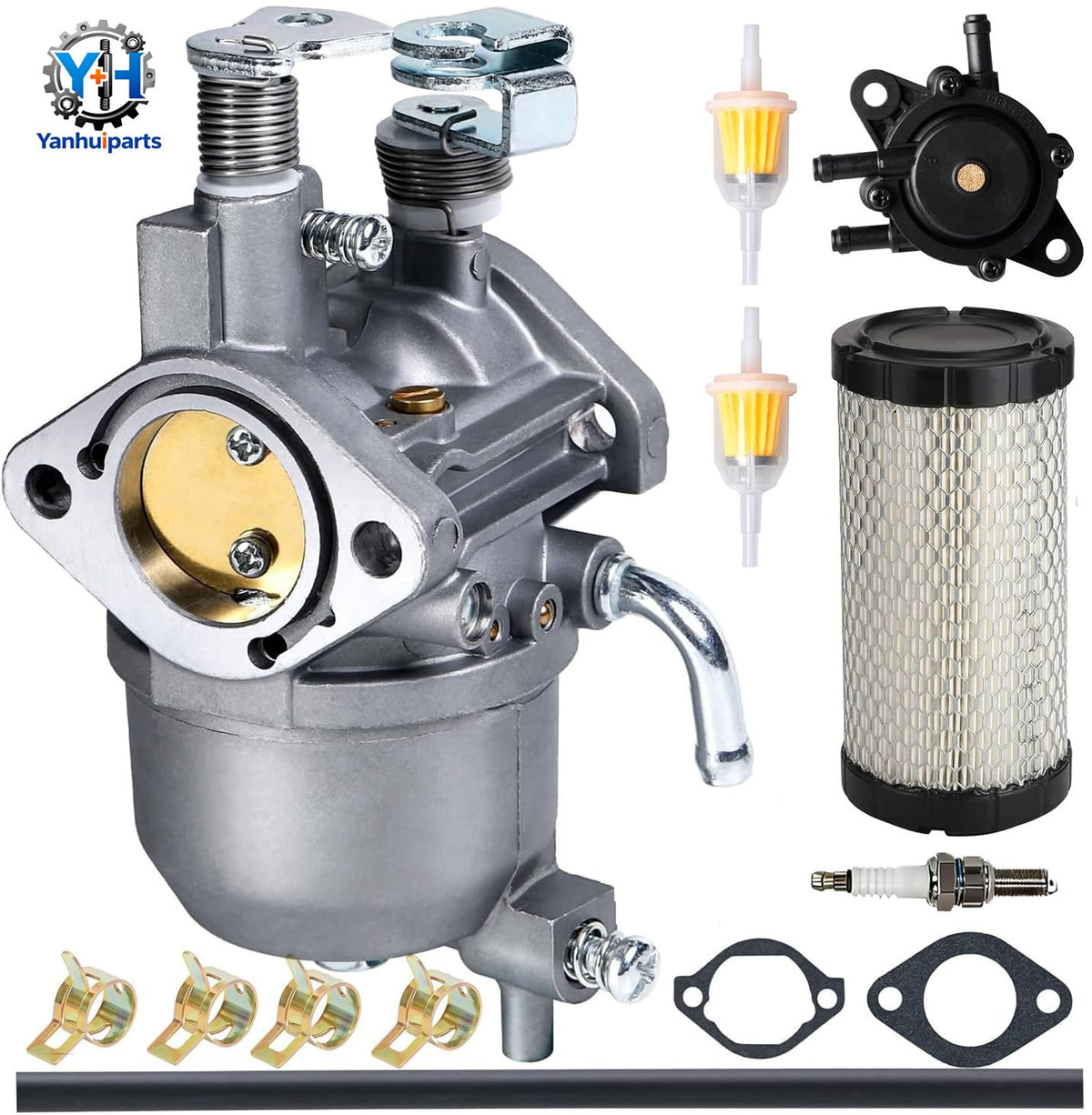 Golf Cart Carburetor Kit for Kawasaki 13HP FJ400D Engines EZGO RXV TXT