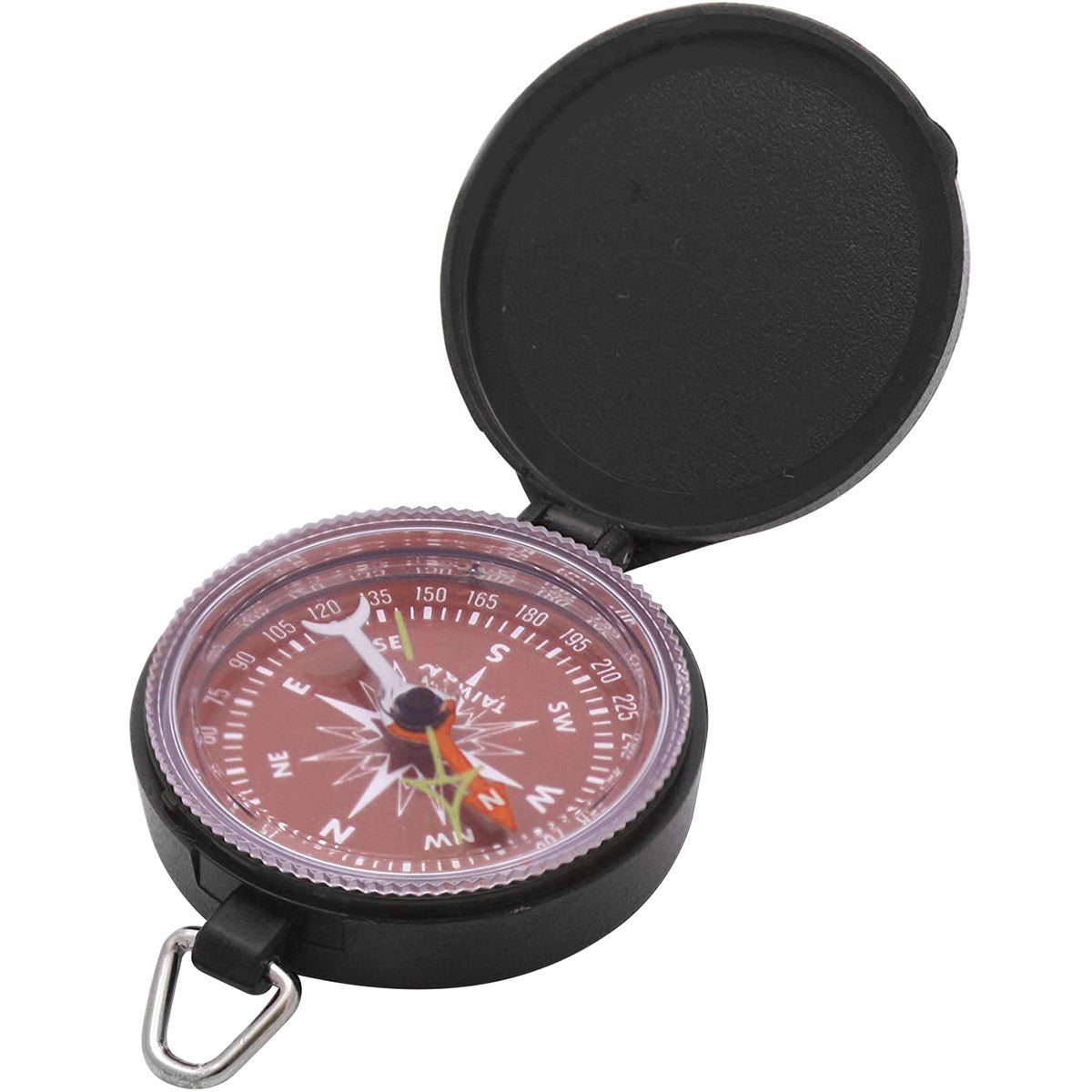 Liquid Filled Pocket Compass with Case for Camping and Outdoors