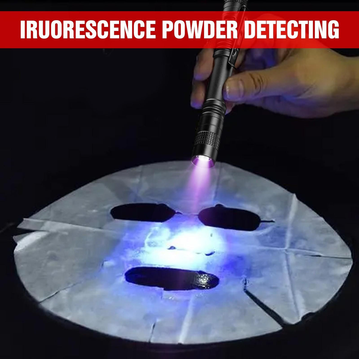 Portable UV Flashlight Penlight for Detecting Stains, Ink & Leaks