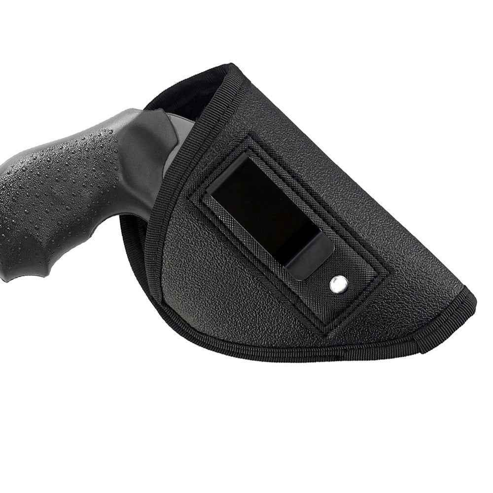 Universal Leather Holster for 2-Inch Snub Nose Revolvers - Anti-Slip IWB Concealed Carry
