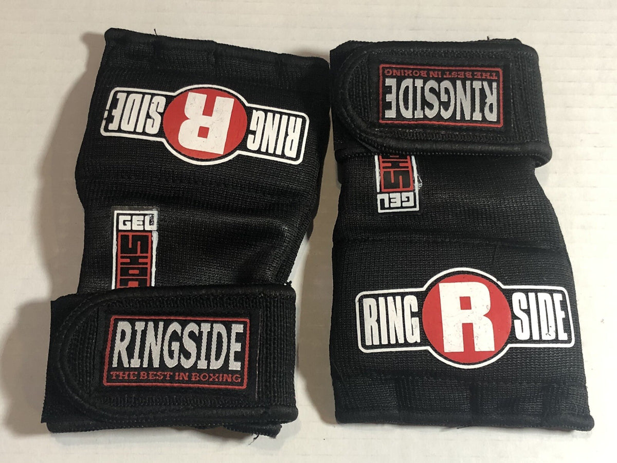 Boxing & MMA Hand Wraps Gel Shock Quick Wraps for Protection - Small Black