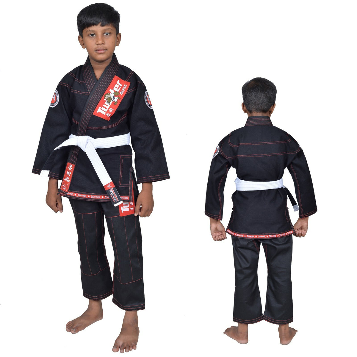 Kids Jiu Jitsu Gi Ultra Light Youth Martial Arts Uniform with Free Bag & Belt