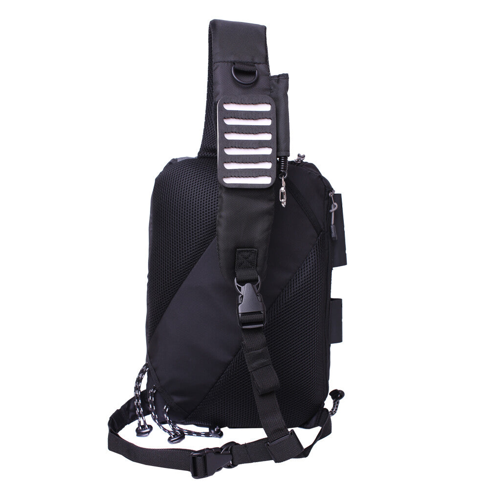 Fishing Tackle Backpack with Multiple Storage Compartments and Adjustable Shoulder Strap