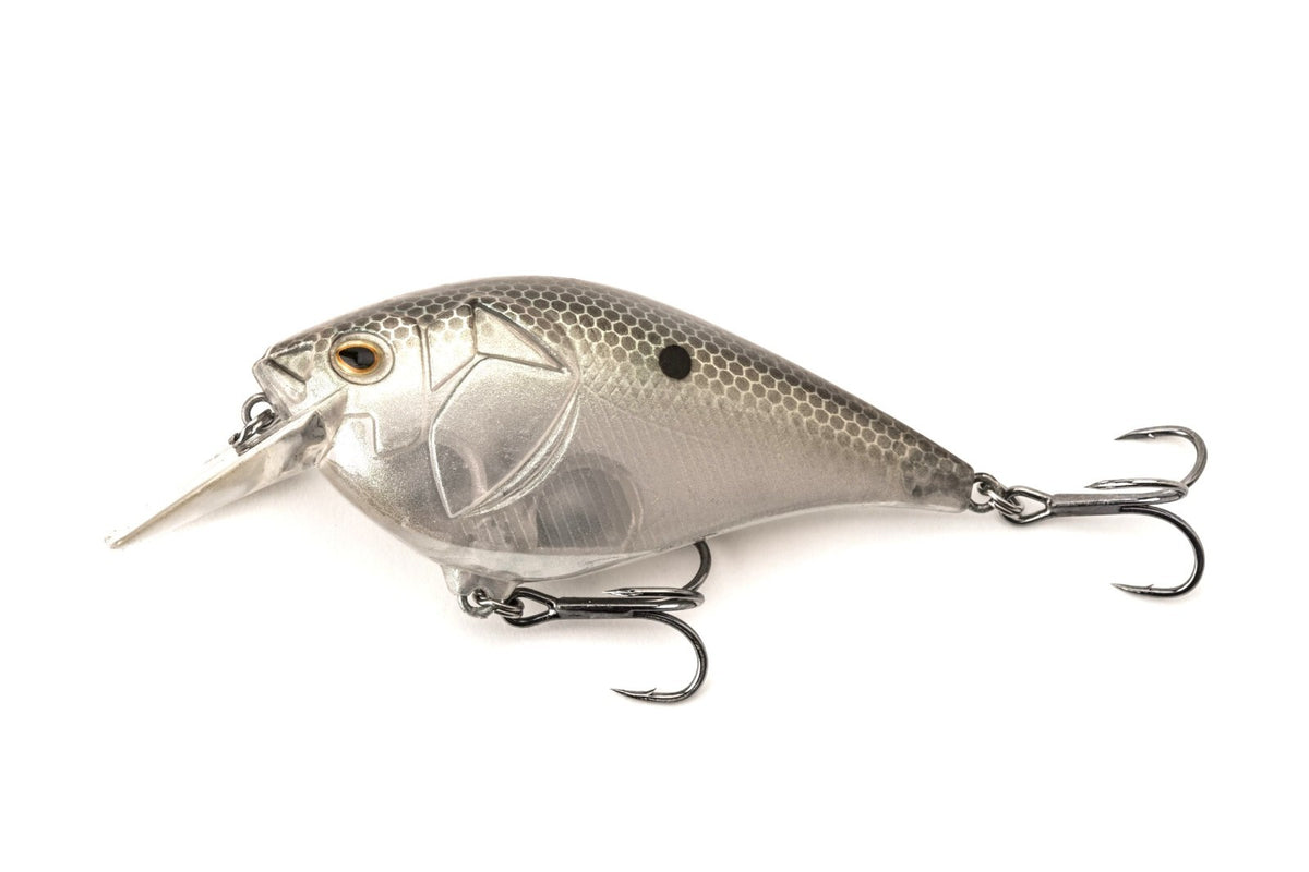 Castaic 4.5-Inch Squarebill Crankbaits for Bass Fishing - Green Gizzard Shad, 4 Pack