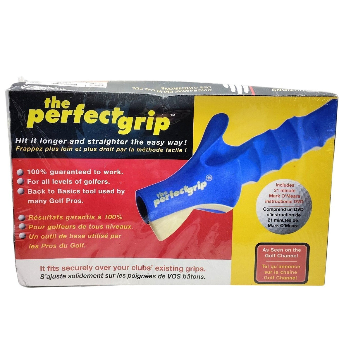 Left-Handed Medium Golf Grip Training Aid - The Perfect Grip Mark OMeara