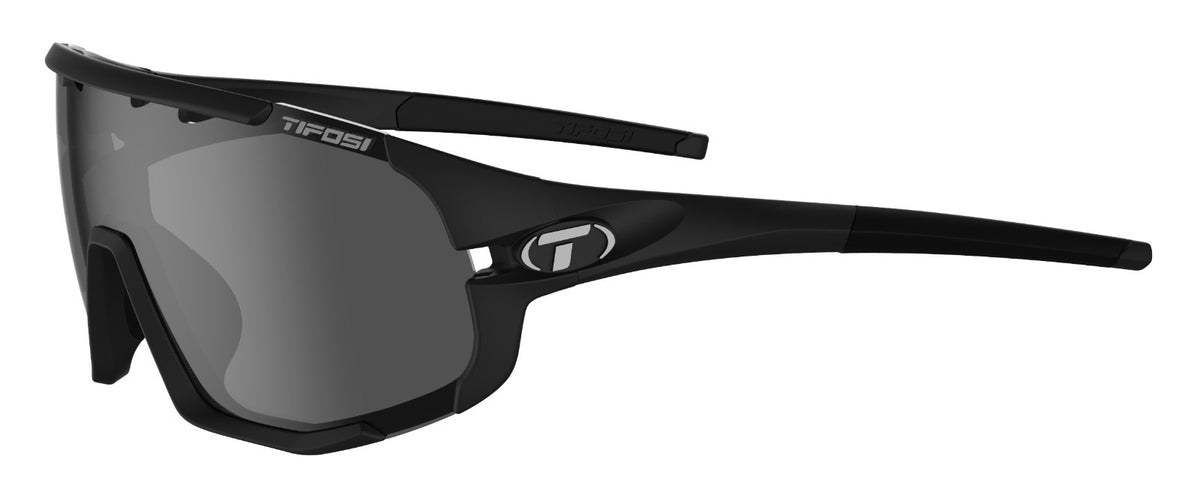 Tifosi Sledge Oversized Sports Sunglasses with Vented Lenses - Matte Black