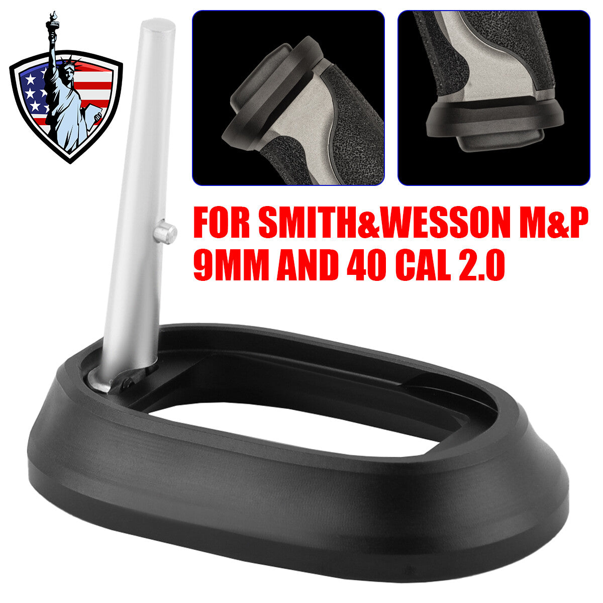 Aluminum Magwell Compatible with Smith & Wesson M&P 9mm 2.0 Full-Size Polymer Frame