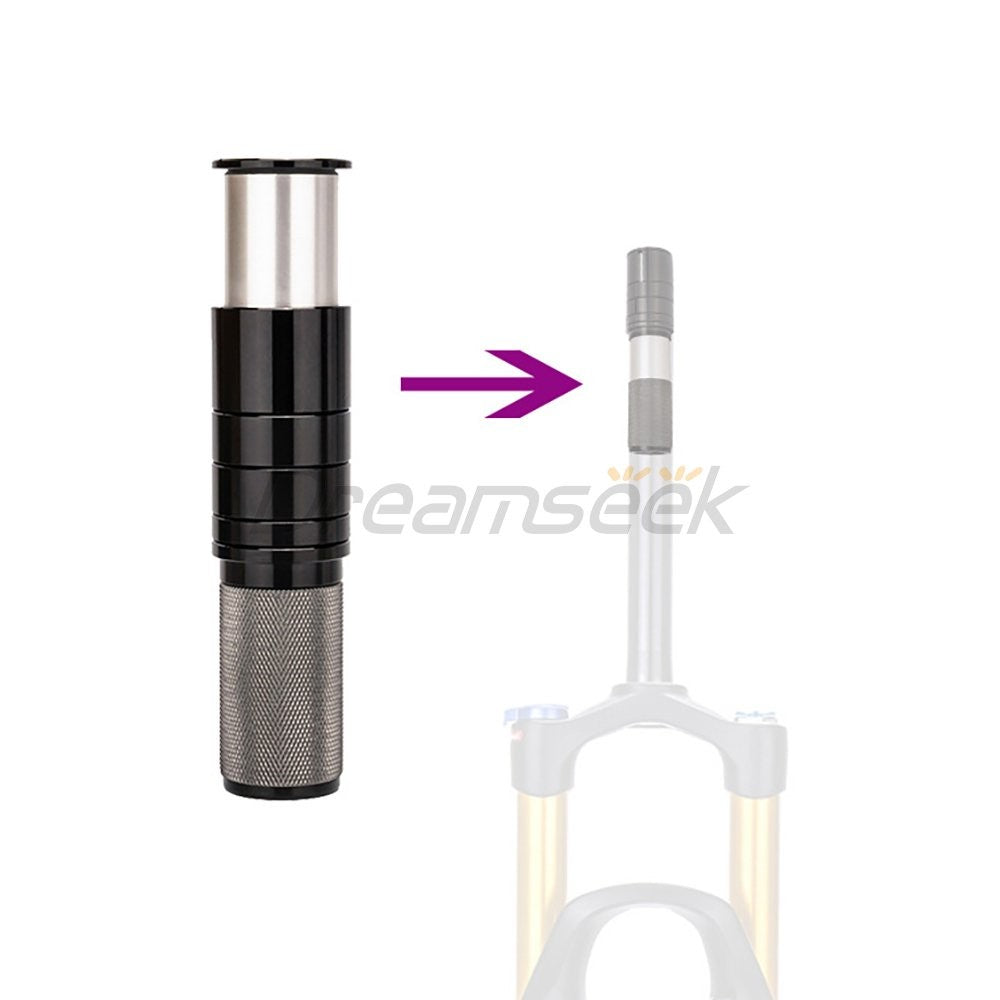 Bike Handlebar Riser Extender Aluminum Fork Stem Spacer 3-55mm Height Increase