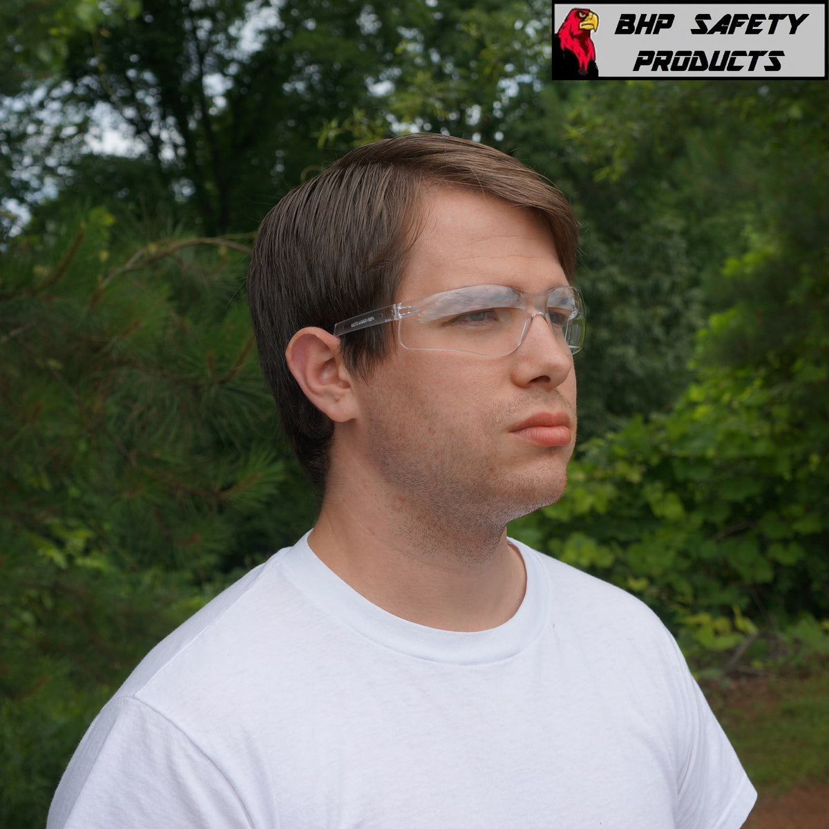 Safety Glasses ANSI Z87+ Impact Protection Lightweight Wraparound Eyewear