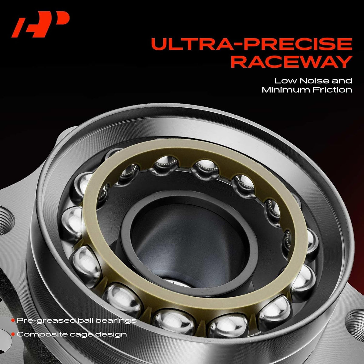 Wheel Bearing and Hub Assembly Set for Chevrolet Cruze 5-Lug Compatible