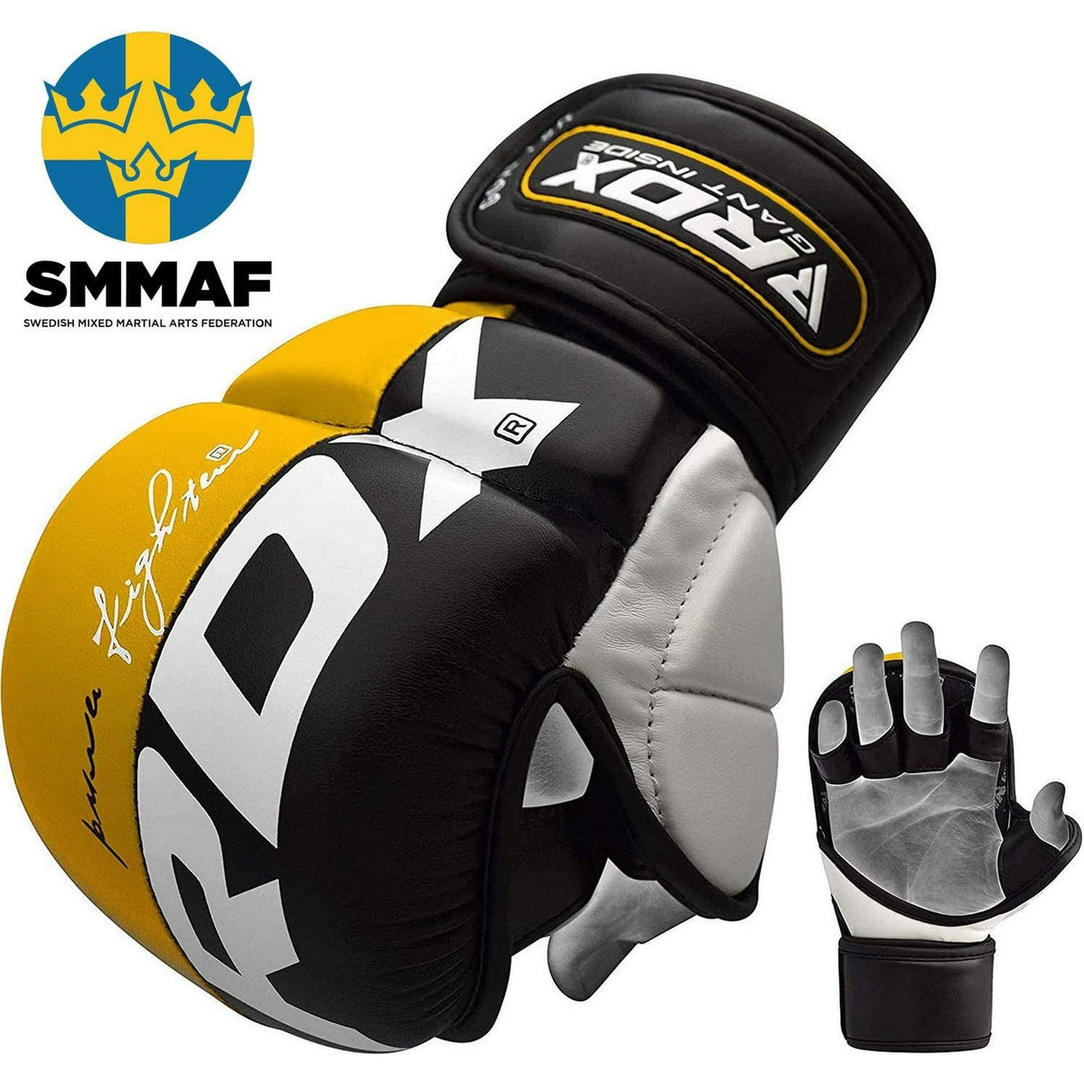 MMA Grappling Gloves for Martial Arts & Sparring Training, Shock Absorbent