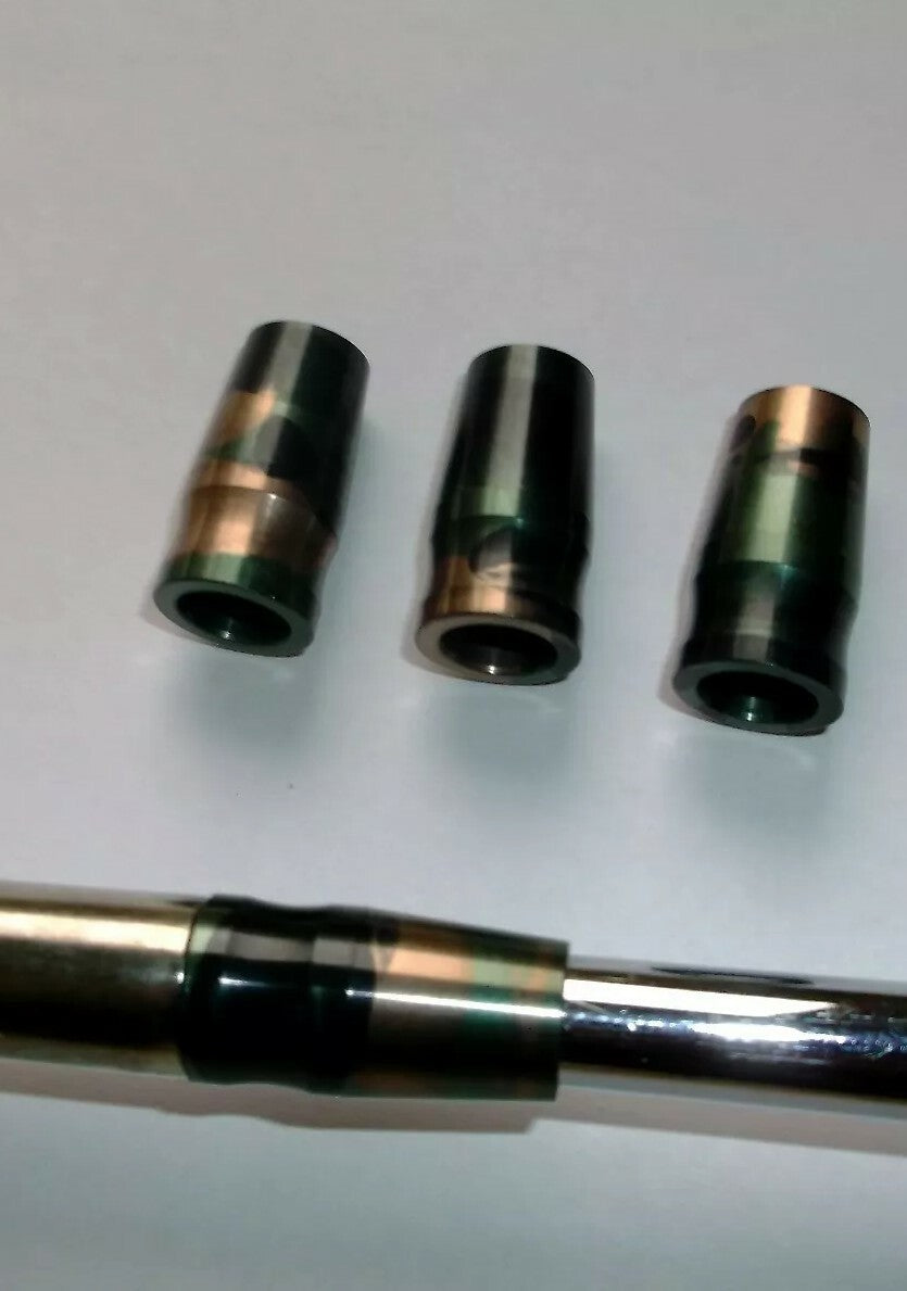 3-Piece Golf Ferrules Metal Aluminum Camo Design for Iron Shafts - Made in USA