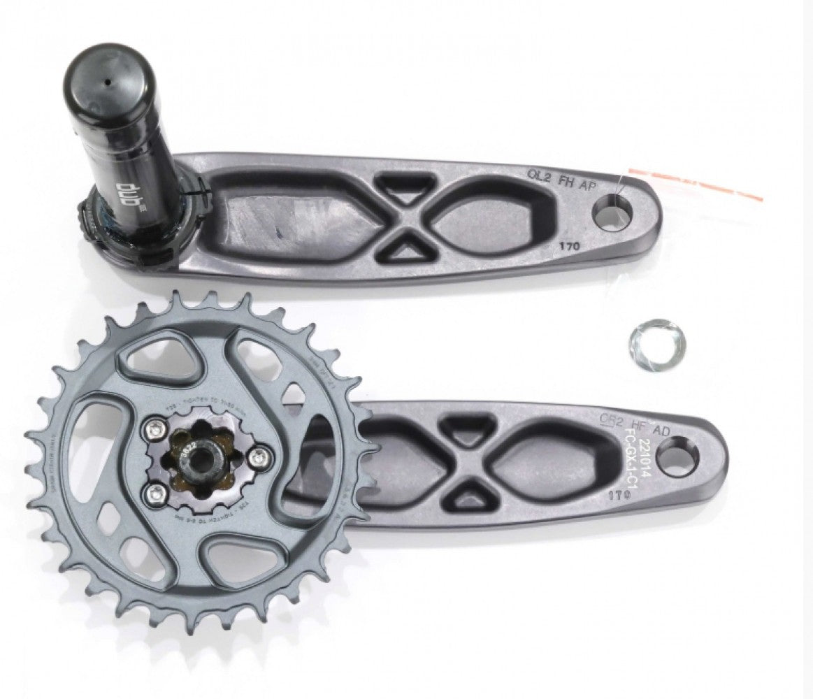 Mountain Bike Crankset 1x12 SRAM GX Eagle DUB 170mm 32T Boost Lunar Gray