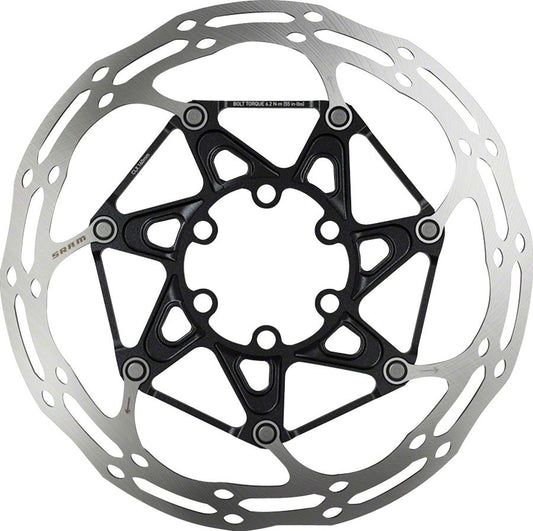 180mm Bicycle Disc Brake Rotor 6-Bolt Steel and Alloy Two-Piece Design