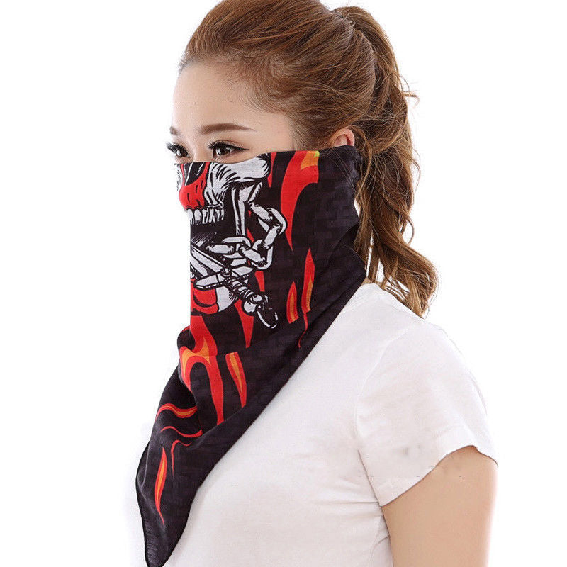 Multifunctional UV Protection Skull Face Mask Neck Gaiter for Outdoor Sports