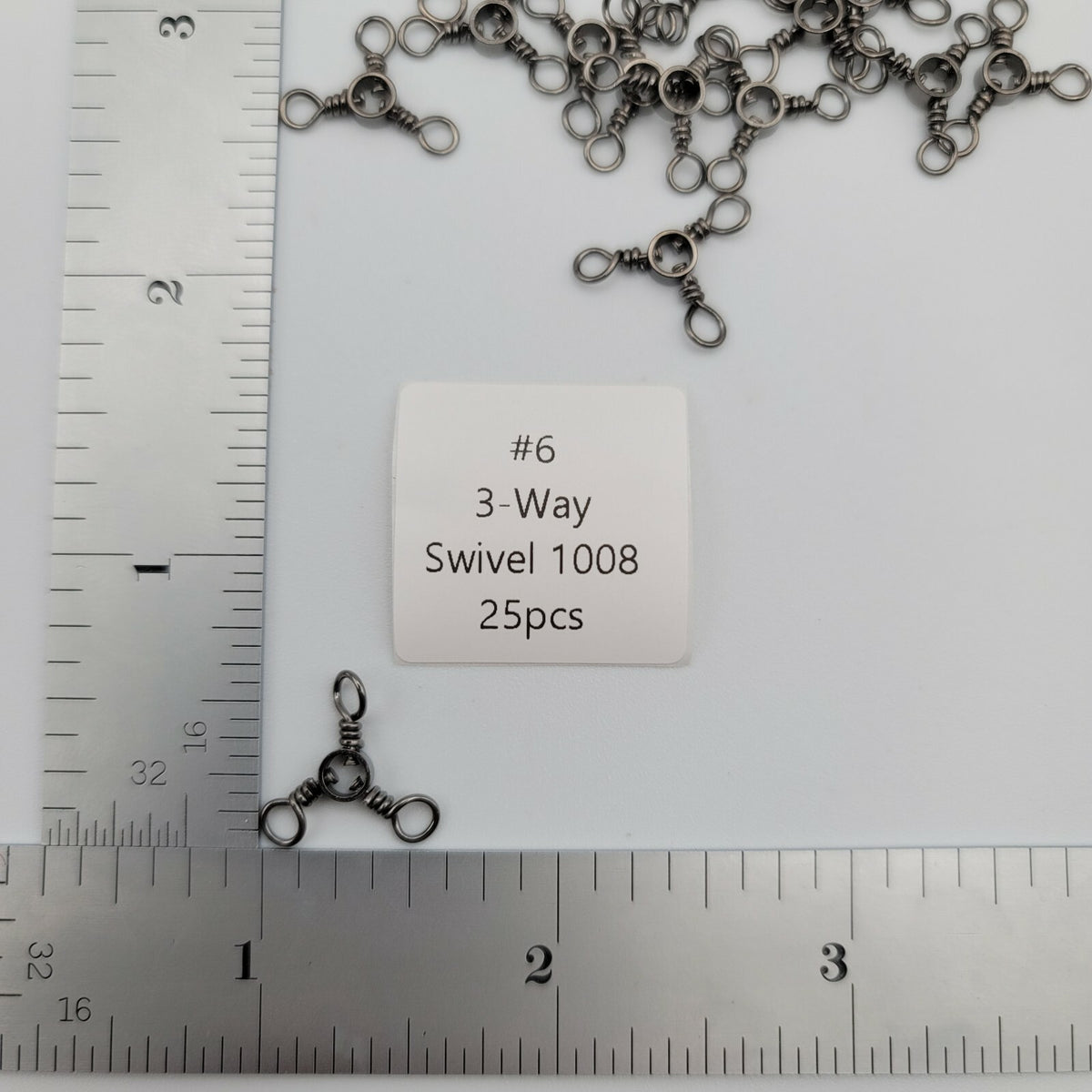 Stainless Steel Three Way Swivels Pack of 25 - Fishing Tackle Hardware