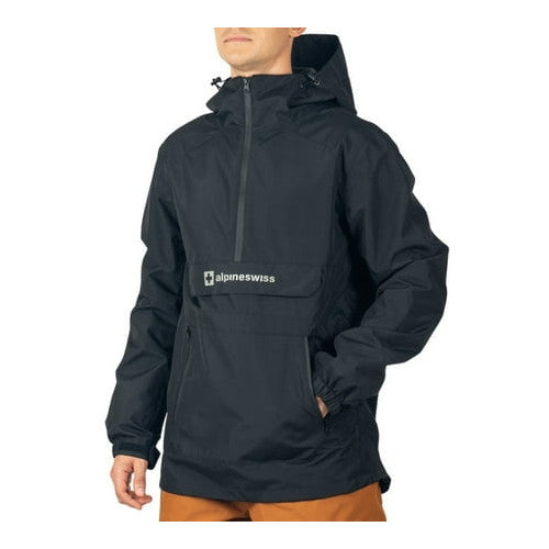 Waterproof Windproof Snowboard Jacket for Men - Alpine Swiss Anorak Shell