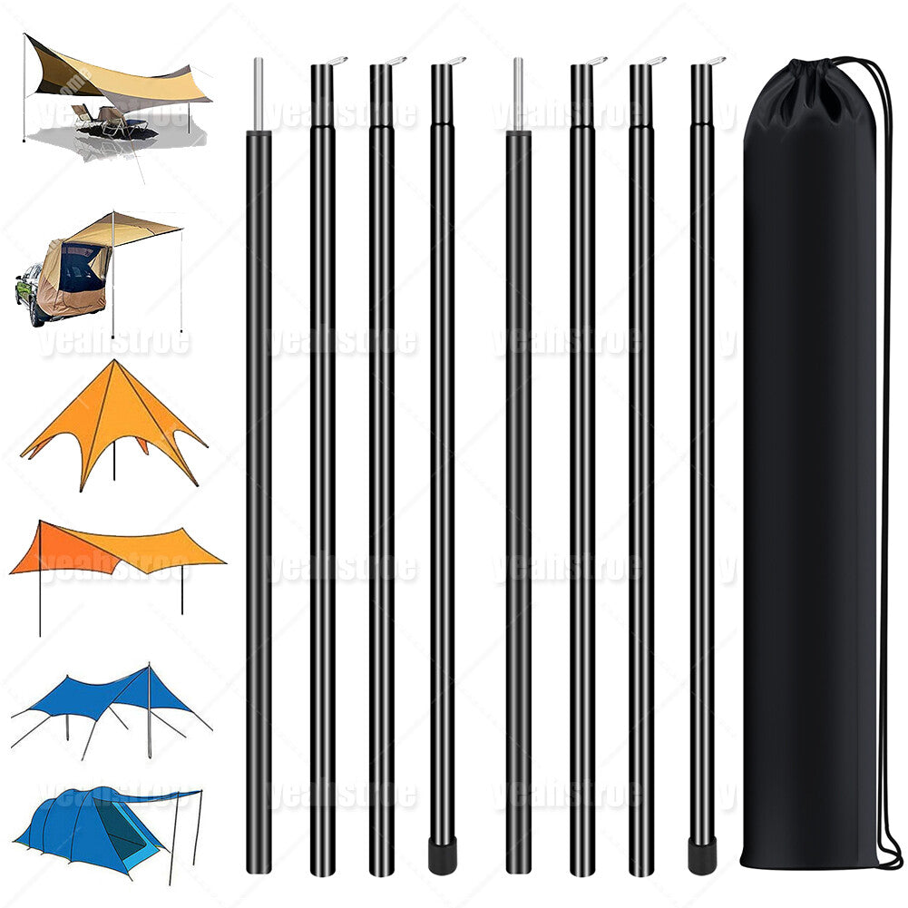 Adjustable Tent Poles Set - Telescopic Canopy Support for Camping & Hiking