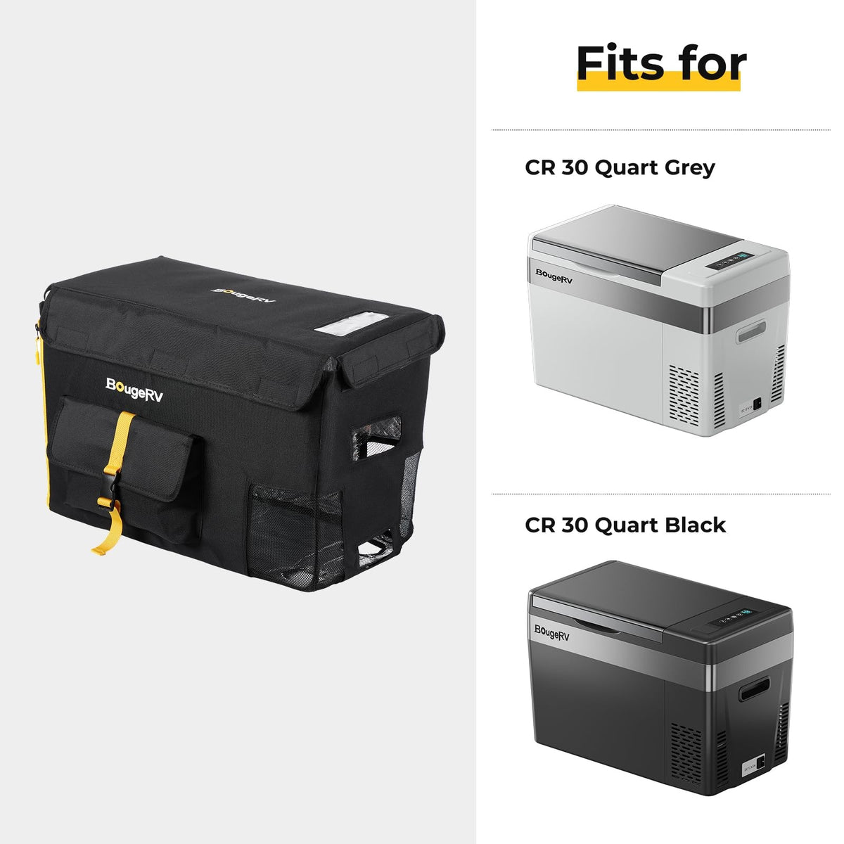 BougeRV 30 Qt Portable Car Refrigerator Cover for CR28 Fridge