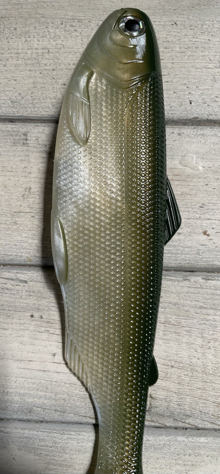 8-Inch Weedless Swimbait with Natural Bait Fish Color for Freshwater Fishing