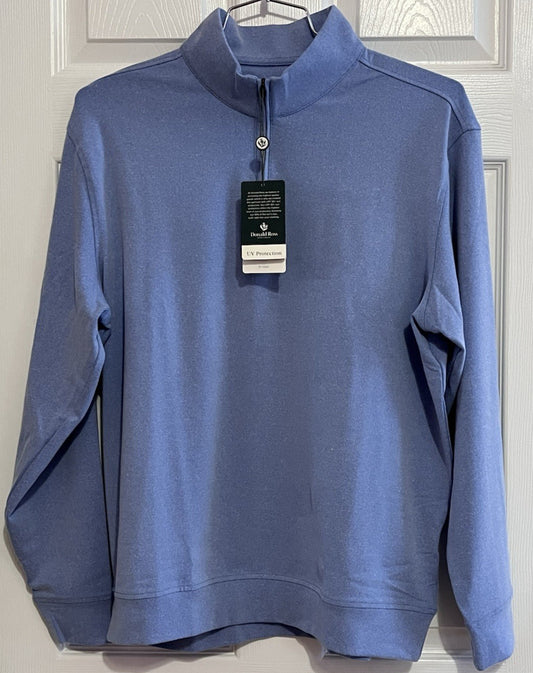 Men's Golf Pullover 1/4 Zip The Year Rounder Heather Adriatic Medium