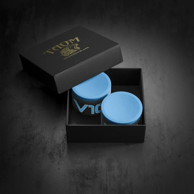 Grip Chalk 2-Pack Blue V10 with Gift Box – Ultimate Cue Chalk