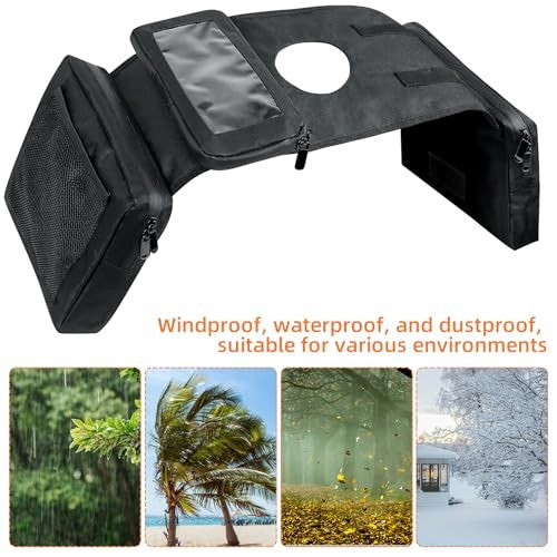 Waterproof Motorcycle Tank Saddle Bag with Phone Pocket for ATV UTV Snowmobile