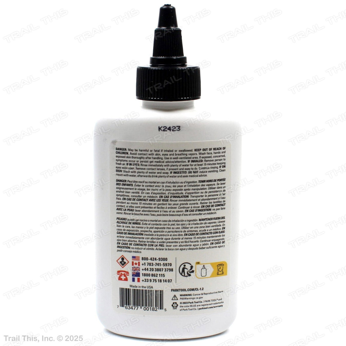 Bicycle Chain Lubricant Wet & Dry 4oz Synthetic Bike Chain Oil - Prolongs Drivetrain