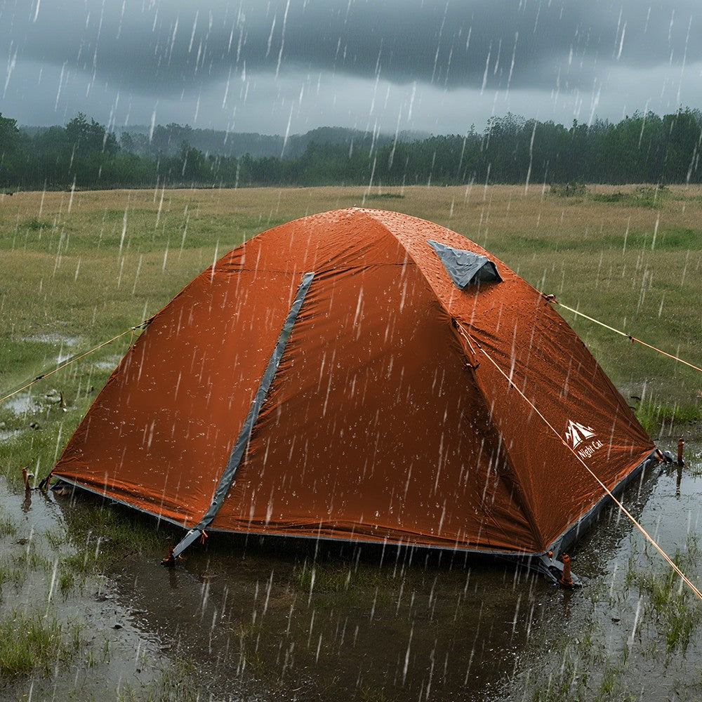 2 Person Waterproof Backpacking Tent with Aluminum Frame for Camping and Hiking