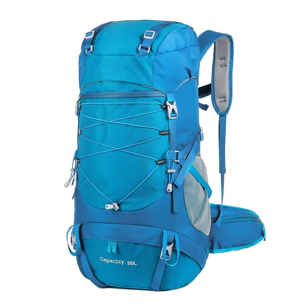 Lightweight 50L Hiking Backpack with Rain Cover - Breathable & Durable