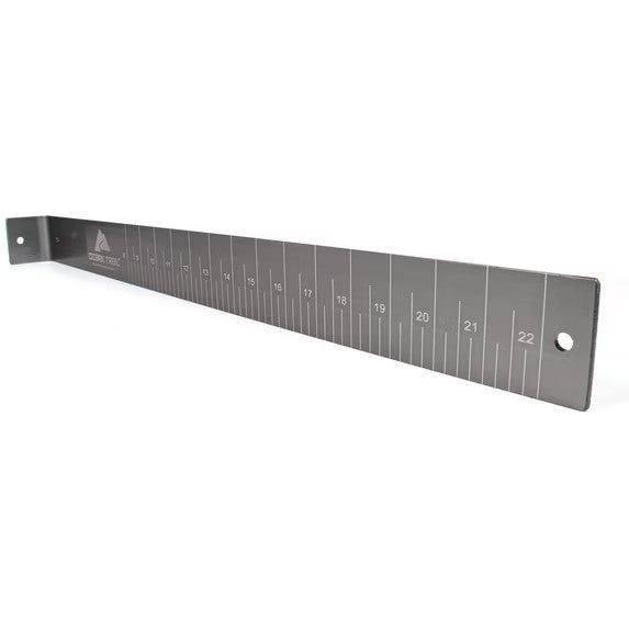 Aluminum Fish Measuring Board with Ruler & Lip Grip for Ice Fishing