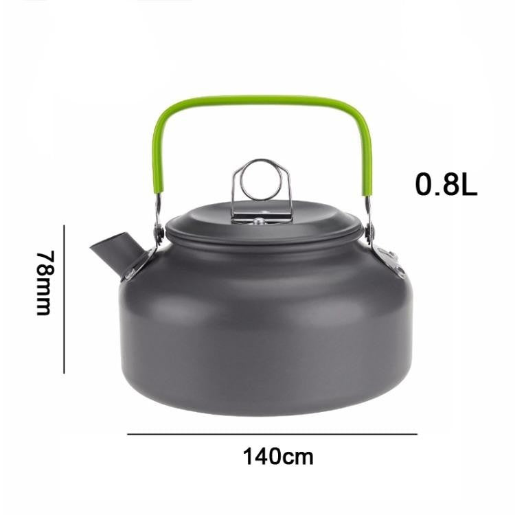 Portable Aluminum Camping Kettle 0.8L-2.5L for Hiking, Picnic & Travel