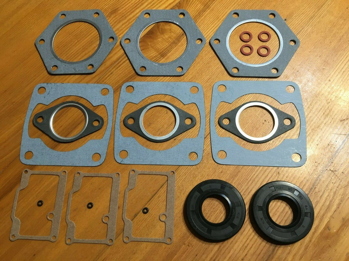 Vintage Polaris Snowmobile Gasket Set with Carb & O-Rings - 74-75 TX 500