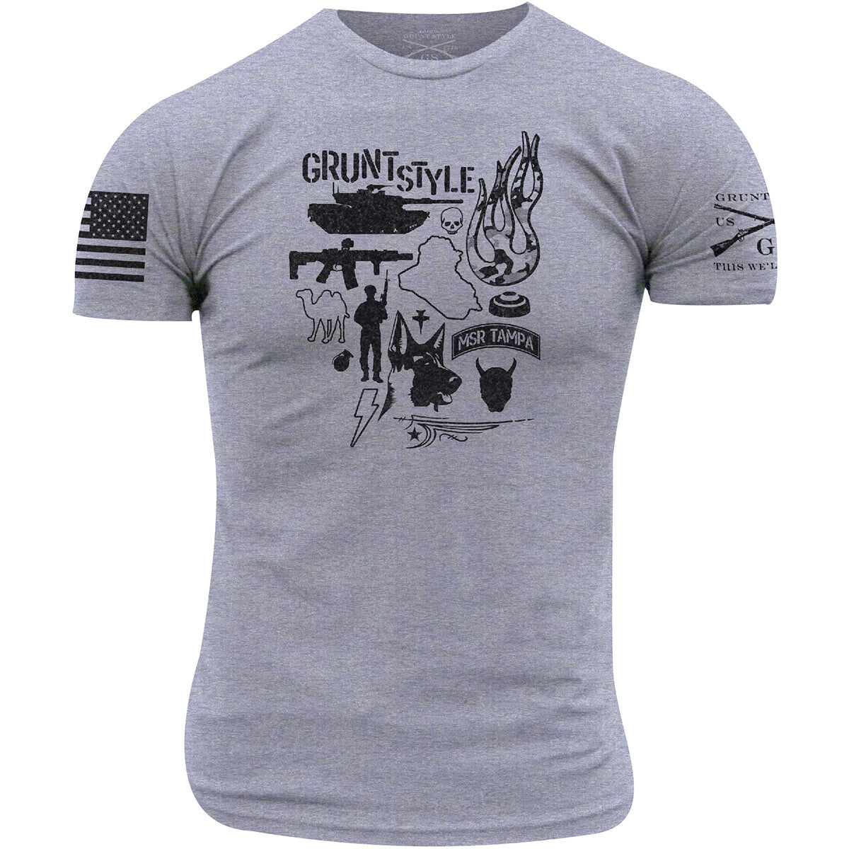 Highway To Hell Graphic T-Shirt - Gray Unisex Casual Top