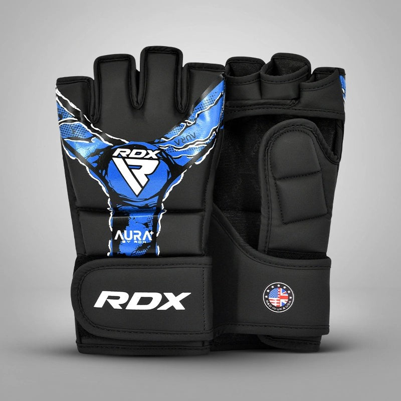RDX MMA Grappling Gloves Maya Hide Leather Sparring Training Gloves