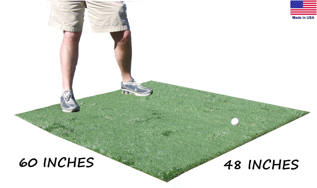 4 Ft x 5 Ft Golf Practice Mat for Driving Range & Fairway - Commercial Nylon, Heavy-Duty