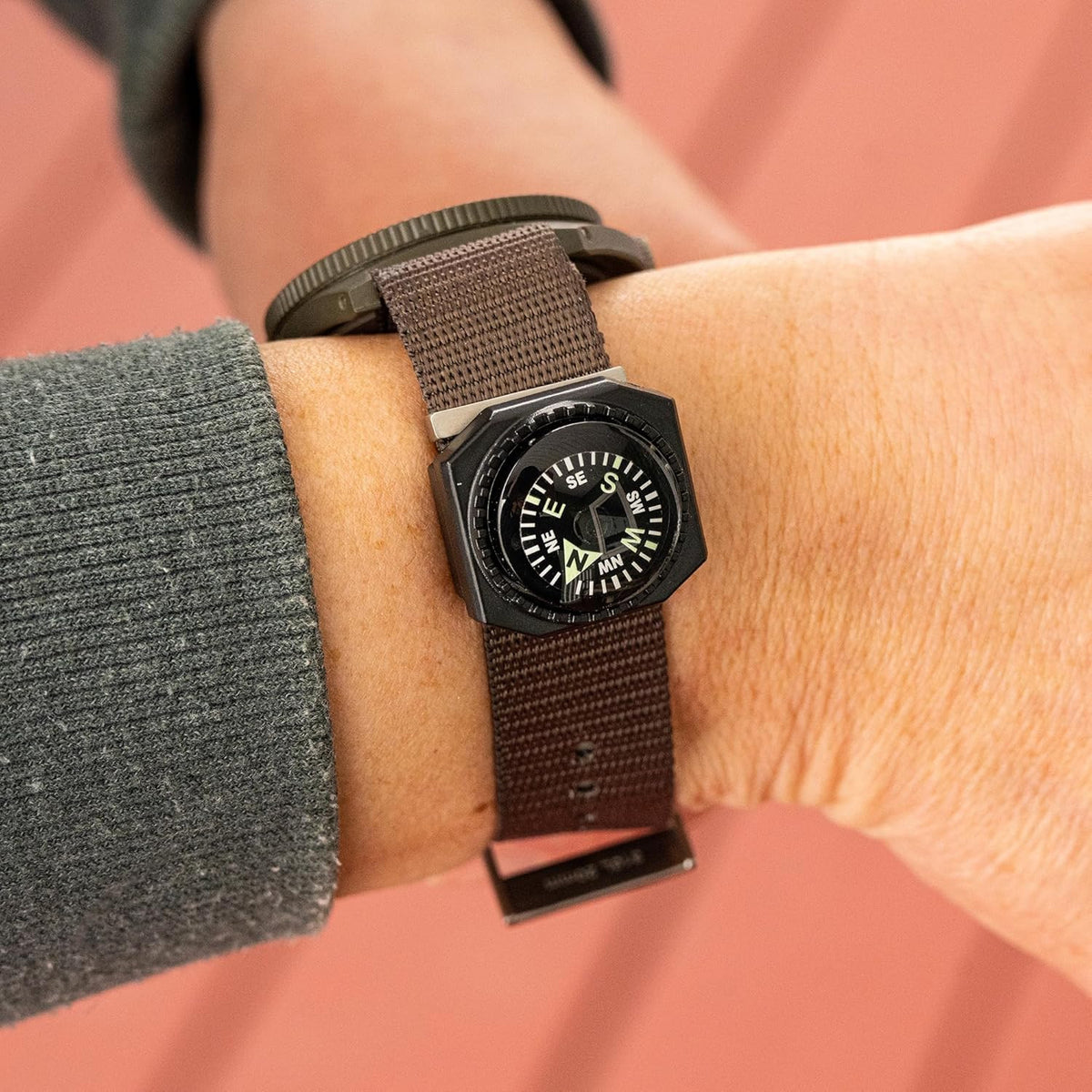 Slip-On Wrist Compass for Outdoor and Survival Gear