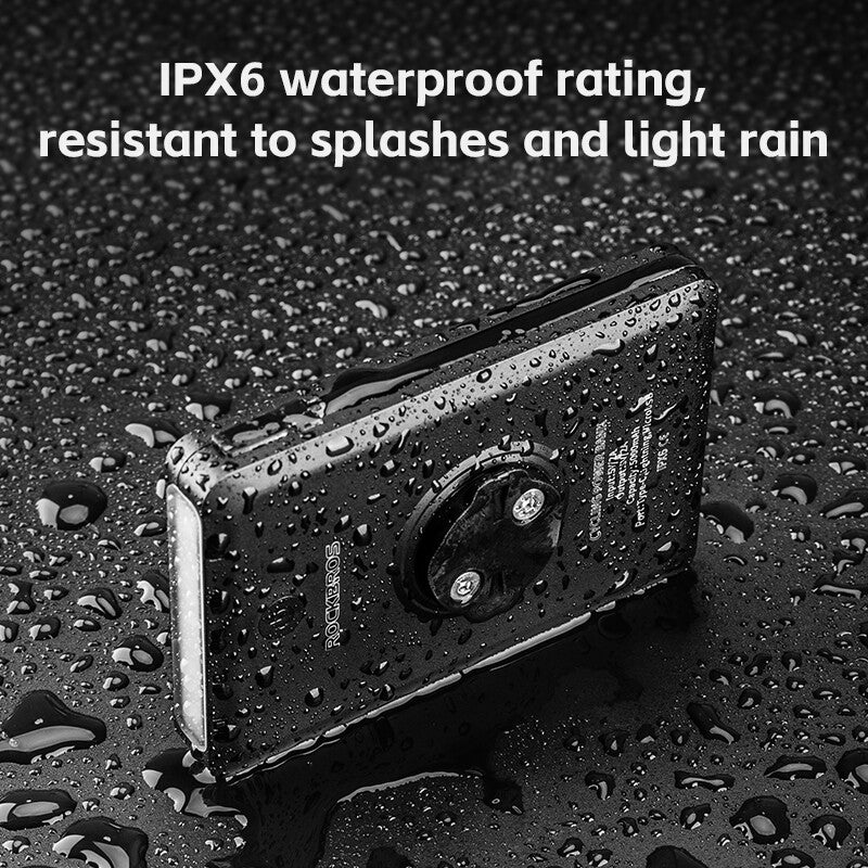 Bike Light Power Bank 5000mAh Waterproof USB Rechargeable with 4 Light Modes