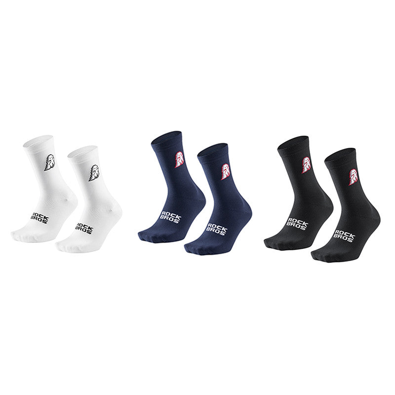 Breathable Cycling Socks 2-3 Pack - Athletic Crew Bike Socks for Men & Women