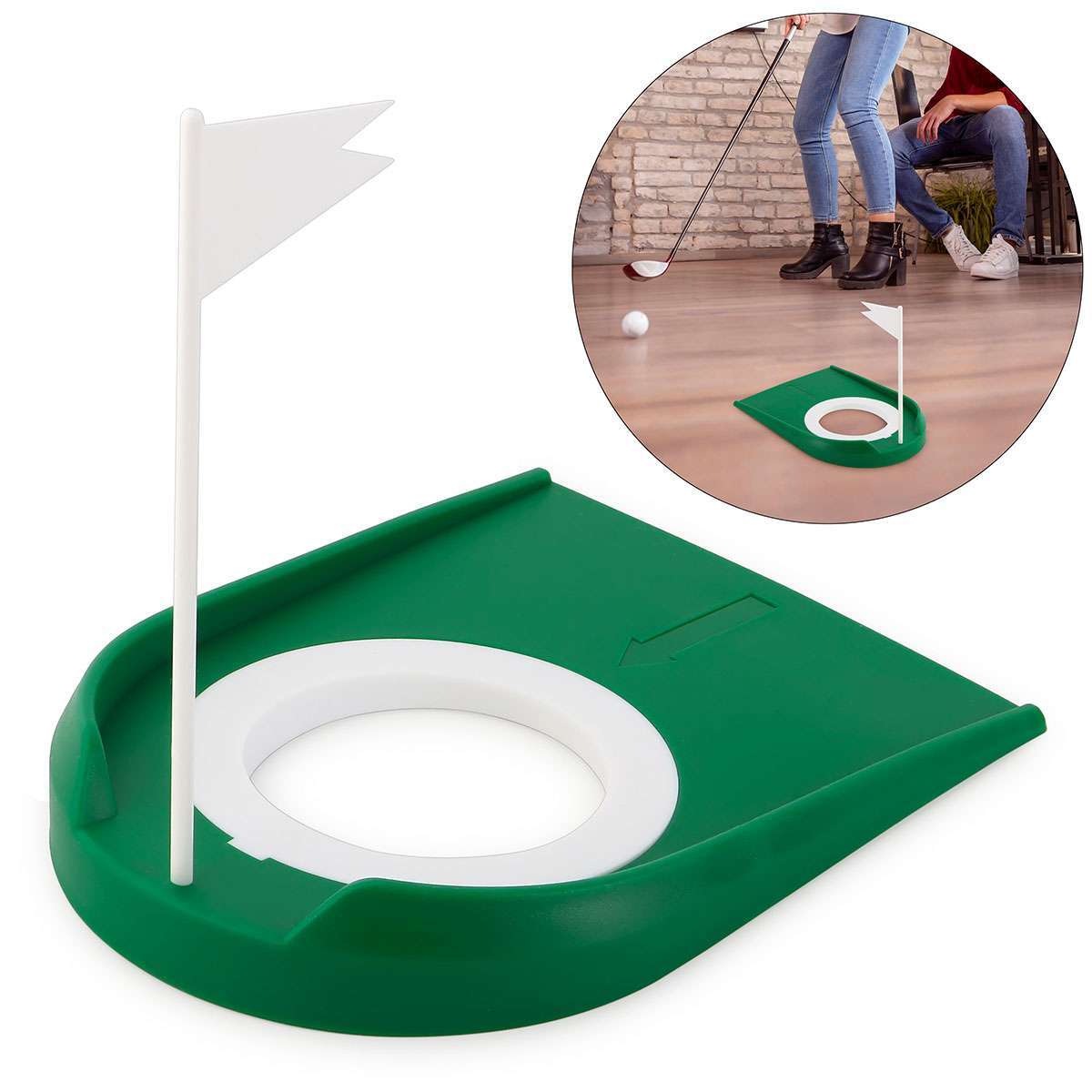 Practice Golf Putting Cup Set - Adjustable Hole & Flag for Indoor & Outdoor Training