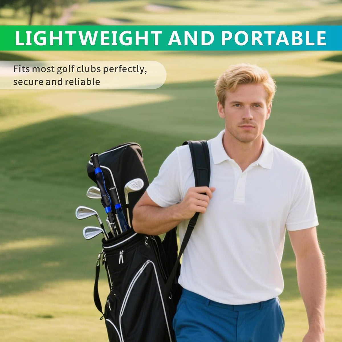 Golf Grip Trainer for Improved Swing & Grip Strength - Portable & Anti-slip