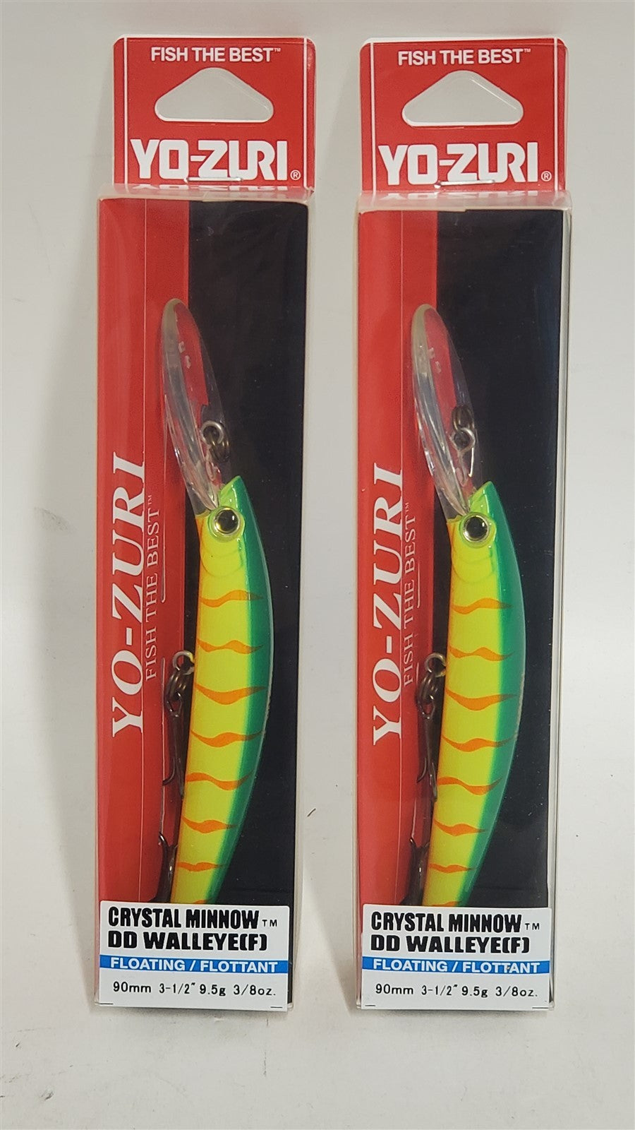 Deep Diver Walleye Fishing Lures - 3.5 Inch Floating Crankbaits, Hot Tiger