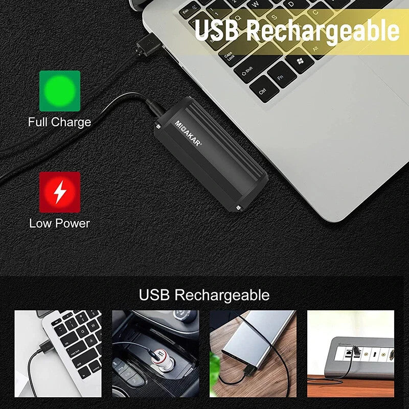 Super Bright Waterproof USB Rechargeable Bike Light with 1000 Lumens