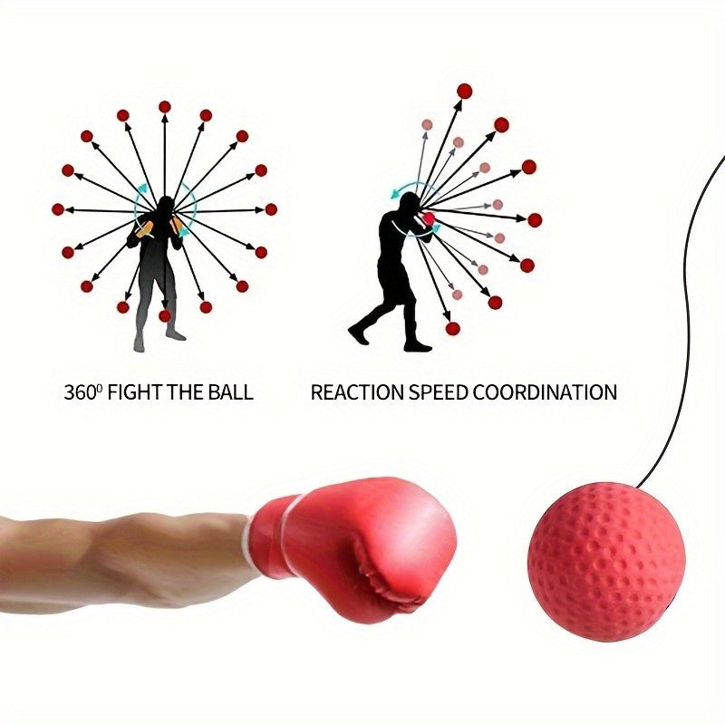 Boxing Reflex Ball Set for Adults Teens Hand-Eye Coordination Training Equipment
