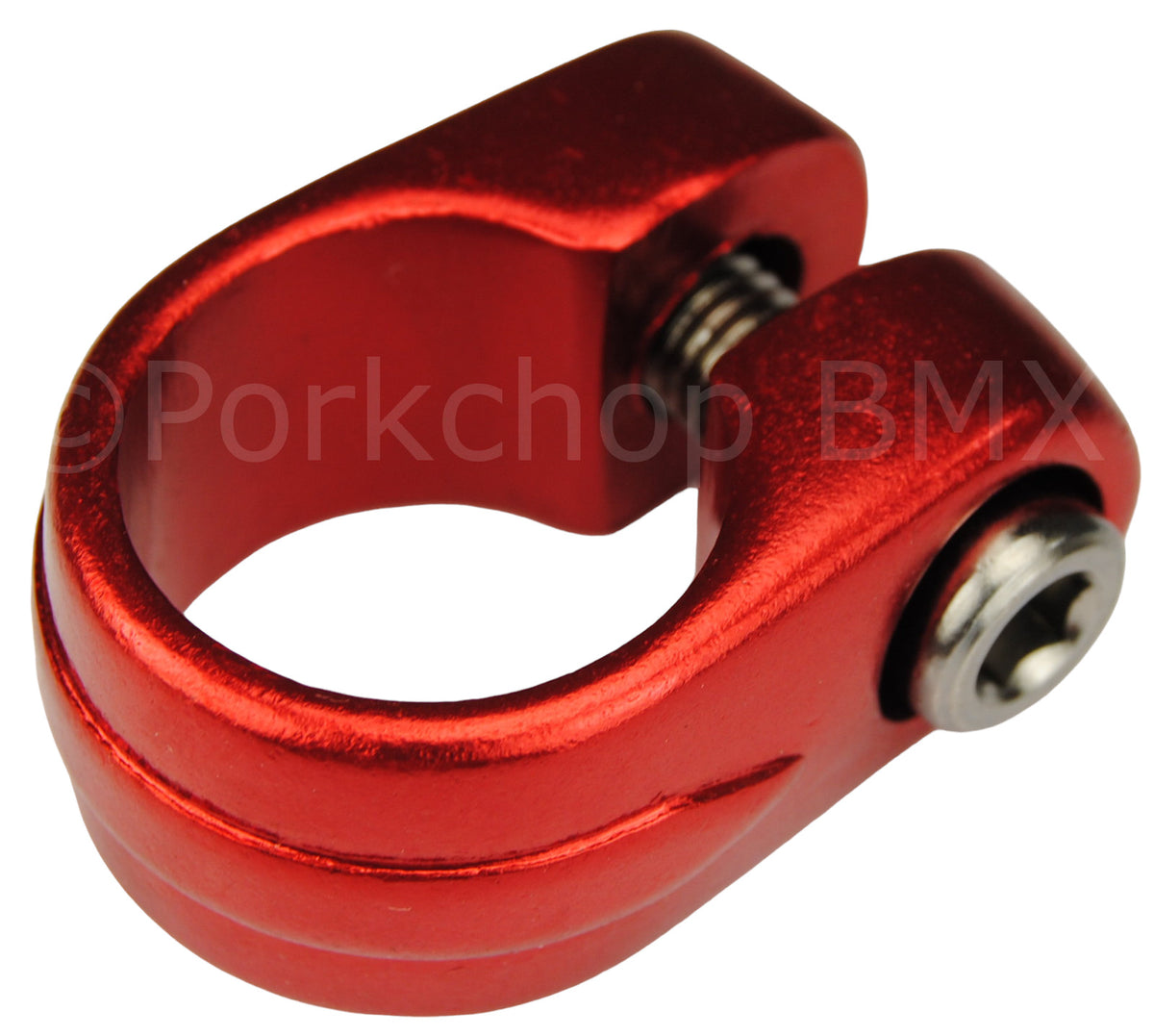 BMX Bicycle Seat Clamp 25.4mm Red - Old School Style Bike Part