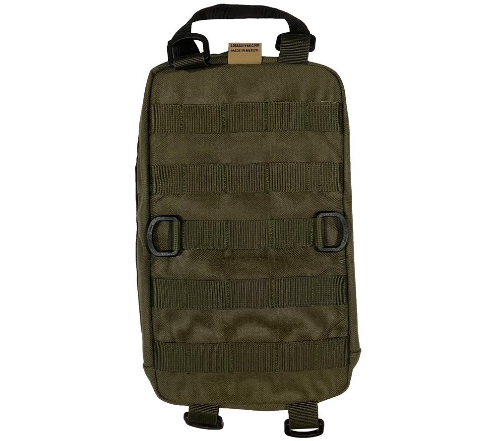 Outdoor Survival Kit Bag with Map Case, Olive Drab - Tactical Gear