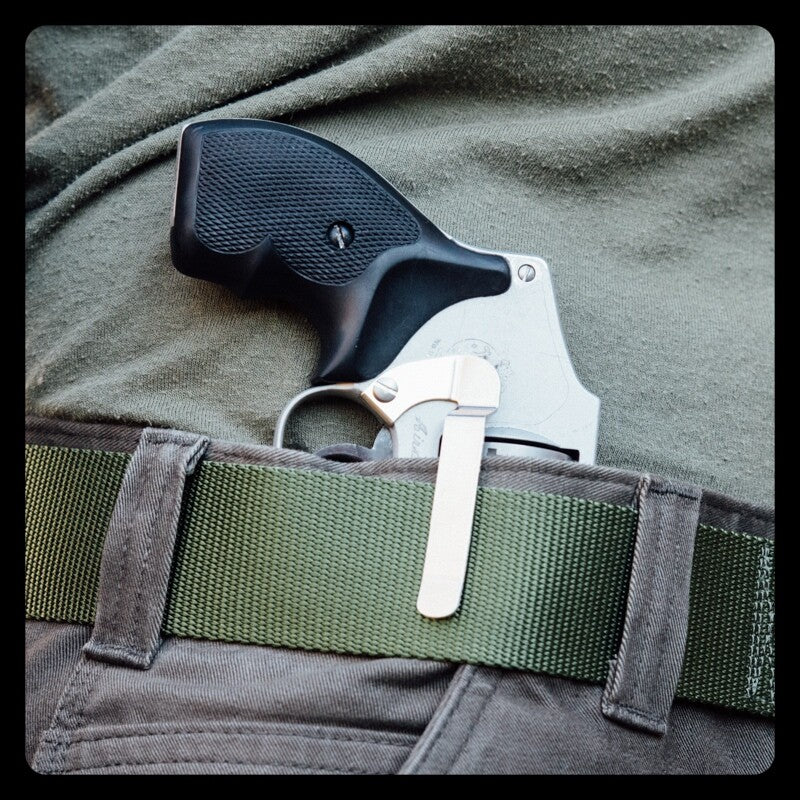 Concealed Carry Gun Clip for Smith & Wesson J-Frame Revolvers - Silver