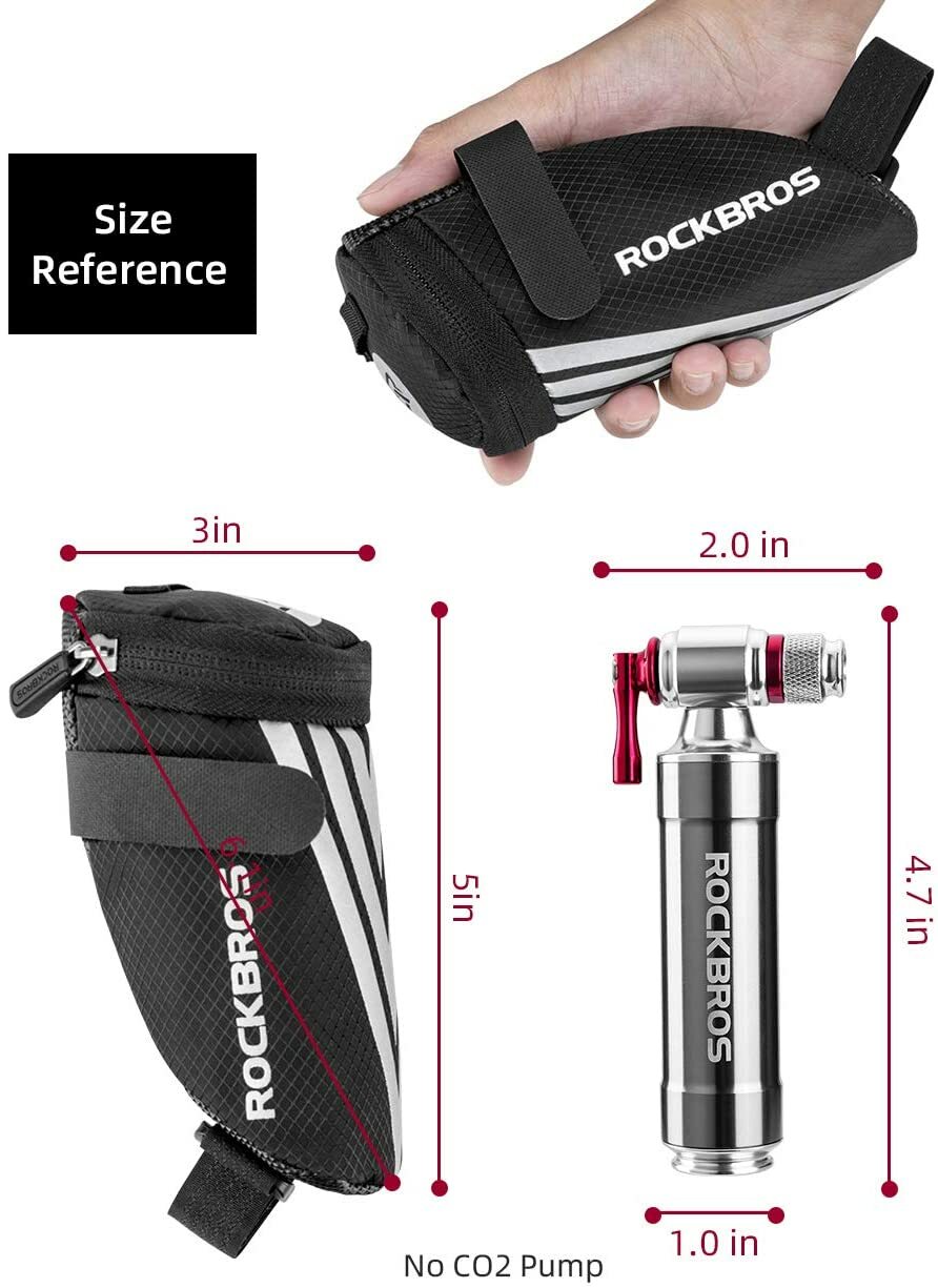 Bike Saddle Bag Waterproof Bicycle Seat Storage Pouch Small & Portable