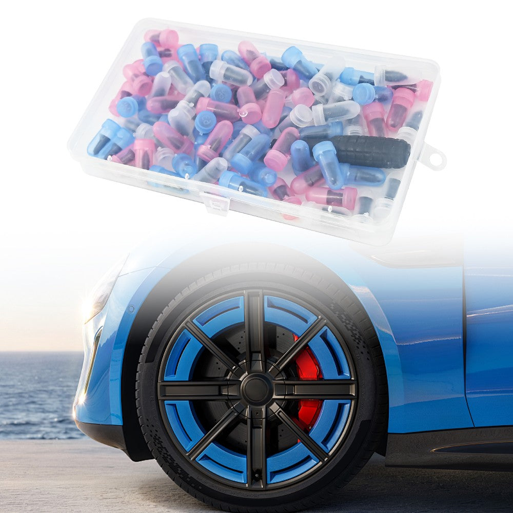 Tire Repair Kit with 85 Screws and Screwdriver for Flat Tires